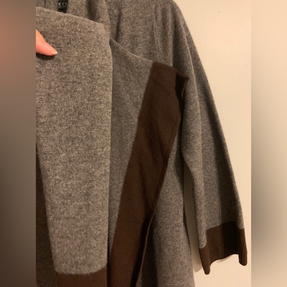 Wool/Cashmere long cardigan with scarf- Ralph Lauren - Picture 5 of 6